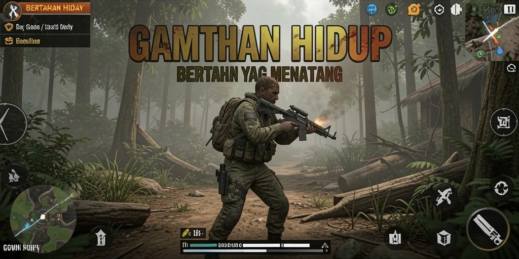 Antarmuka GOWIN yang memukau untuk pengalaman bertahan hidup.