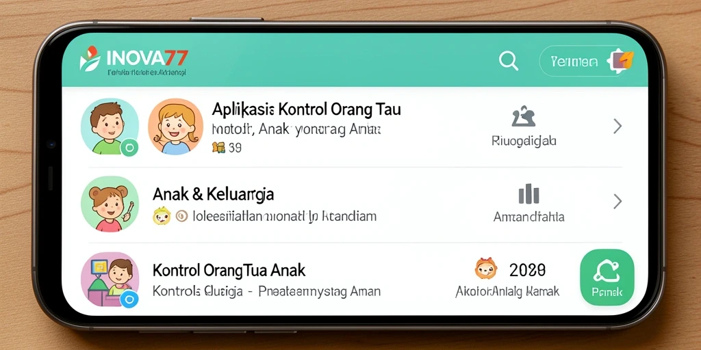 Tampilan antarmuka pengguna <strong>INOVA77</strong> yang intuitif dan mudah digunakan.