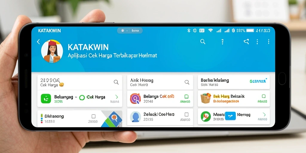 Tampilan antarmuka KATAKWIN yang sederhana dan mudah digunakan.