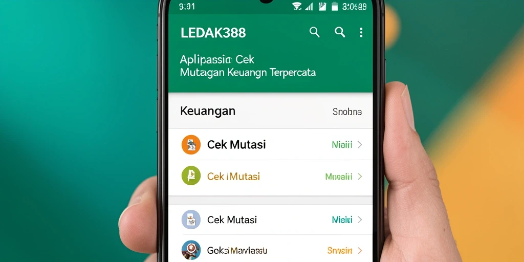 Antarmuka aplikasi LEDAK388 yang menampilkan fungsi Cek Mutasi dengan jelas.