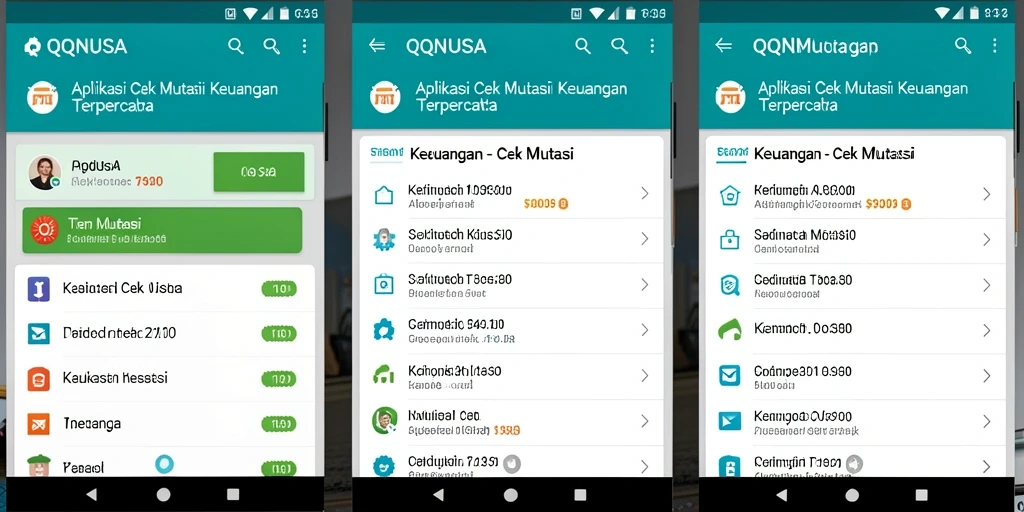 Screenshot antarmuka aplikasi Cek Mutasi QQNUSA yang sederhana dan informatif.